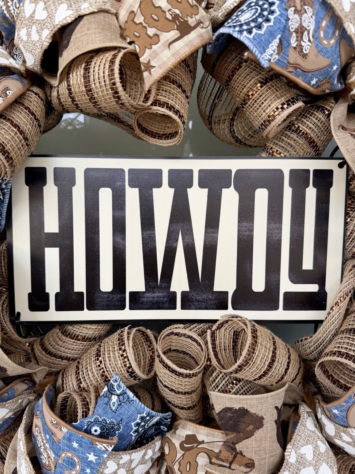 Howdy Rodeo Western Wreath, 25” In Diameter gallery