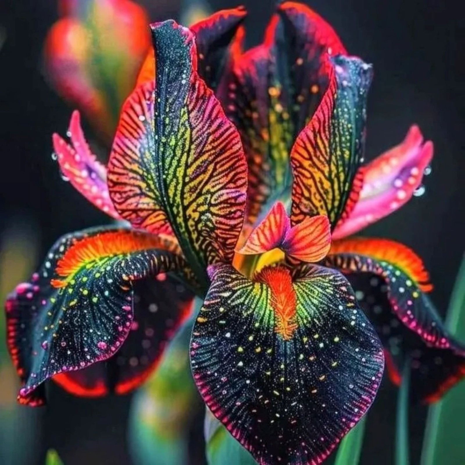100 Iris Seeds Amber Glow Much Less Money Than Bulbs .. gallery