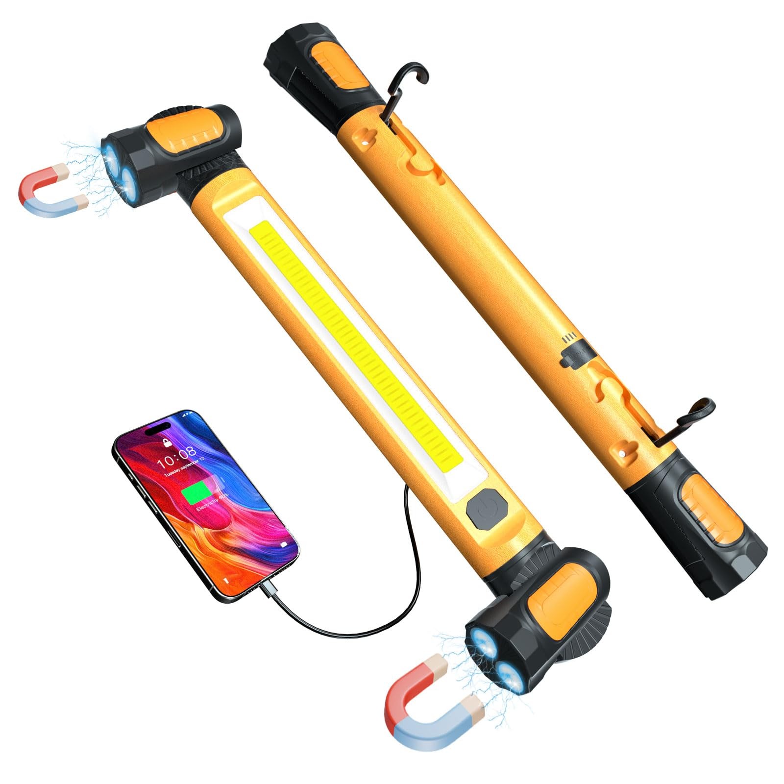 Work Light for Mechanic,3200LM LED Work Lights,5400mAh Rechargeable Magnetic ... gallery