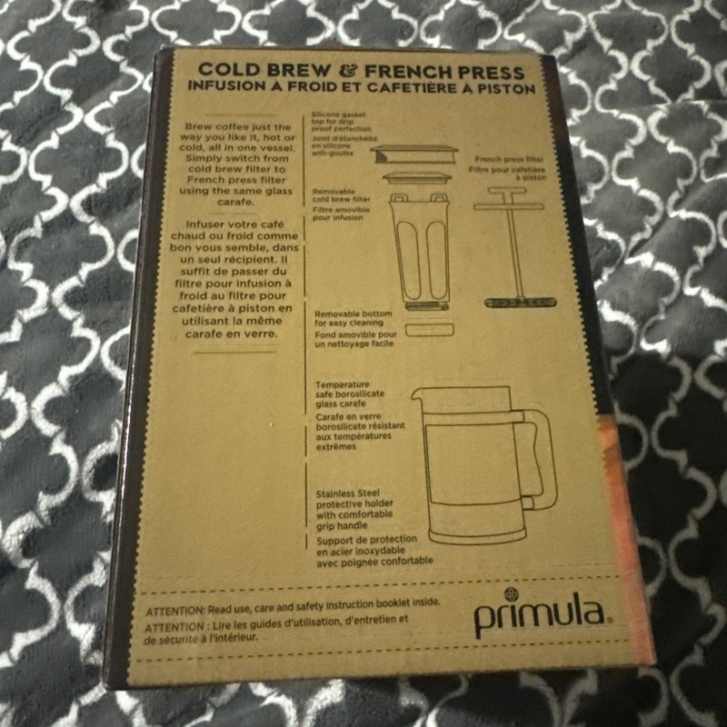 ☕️2-in-1 Coffee Maker, Cold Brew French Press, 51 oz. Epoca PPBSS-5102 Primula gallery