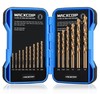 COMOWARE 15Pcs Drill Bit Set (1/16"-3/8"), M35 HSS Twist Drill Bits, Jobber Leng gallery