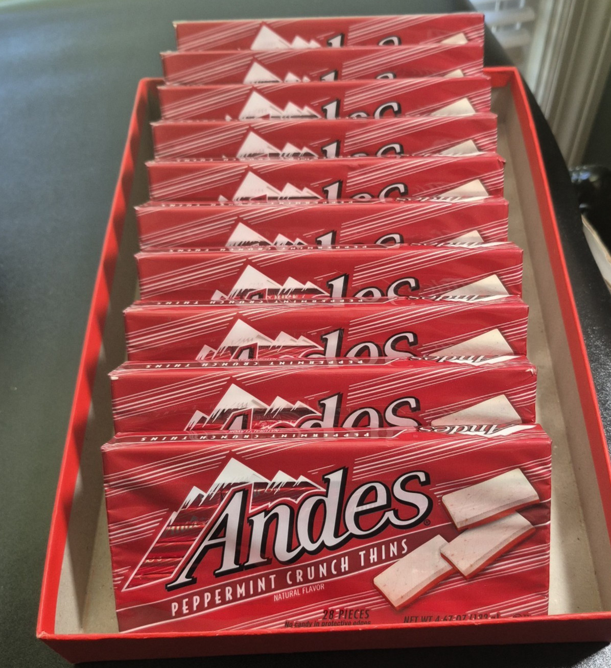 10 Andes Peppermint Crunch Thins Candy Boxes 4.67 oz Each, 280 Pieces gallery