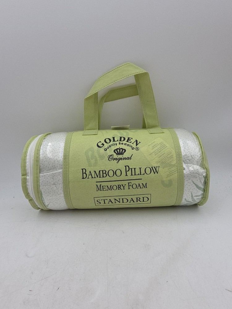 Golden Quality Bedding Bamboo Memory Foam Pillow Standard Hypoallergenic NEW