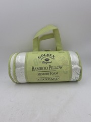 Golden Quality Bedding Bamboo Memory Foam Pillow Standard Hypoallergenic NEW