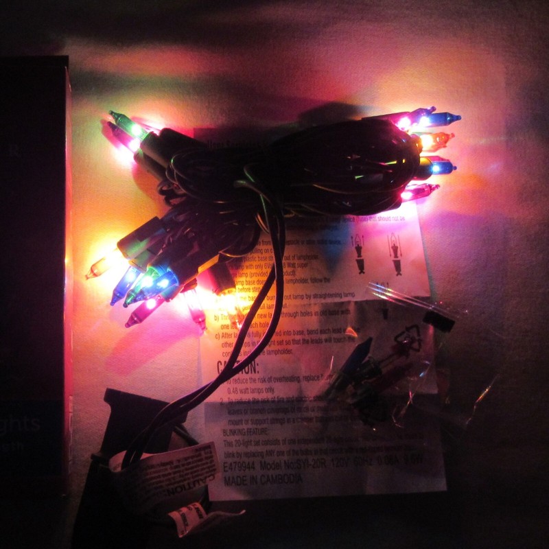 20 Multi-Color Mini Holiday Christmas Light - Green Wire December Home gallery