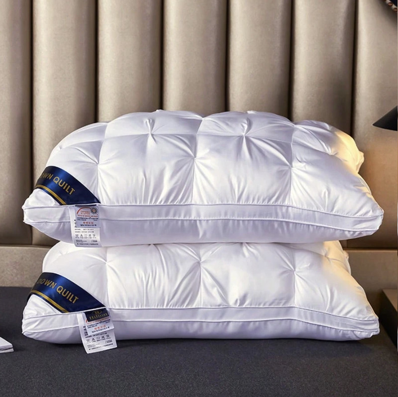 2pcs Queen Pillows – Soft Down Alternative Hotel-Style Bedding Set - NEW gallery