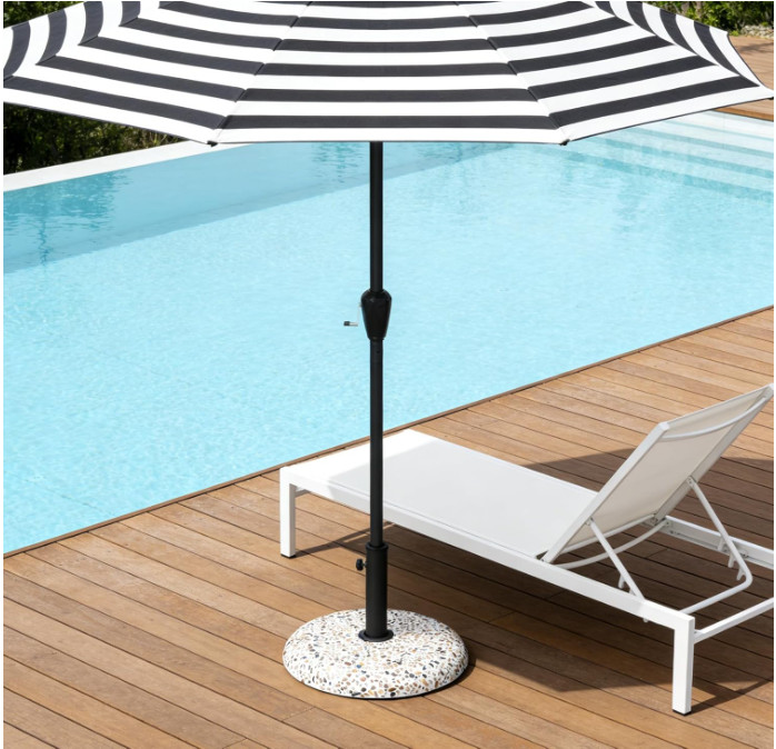 Base sombrilla redonda concreto 45lb, soporte exterior resistente gallery