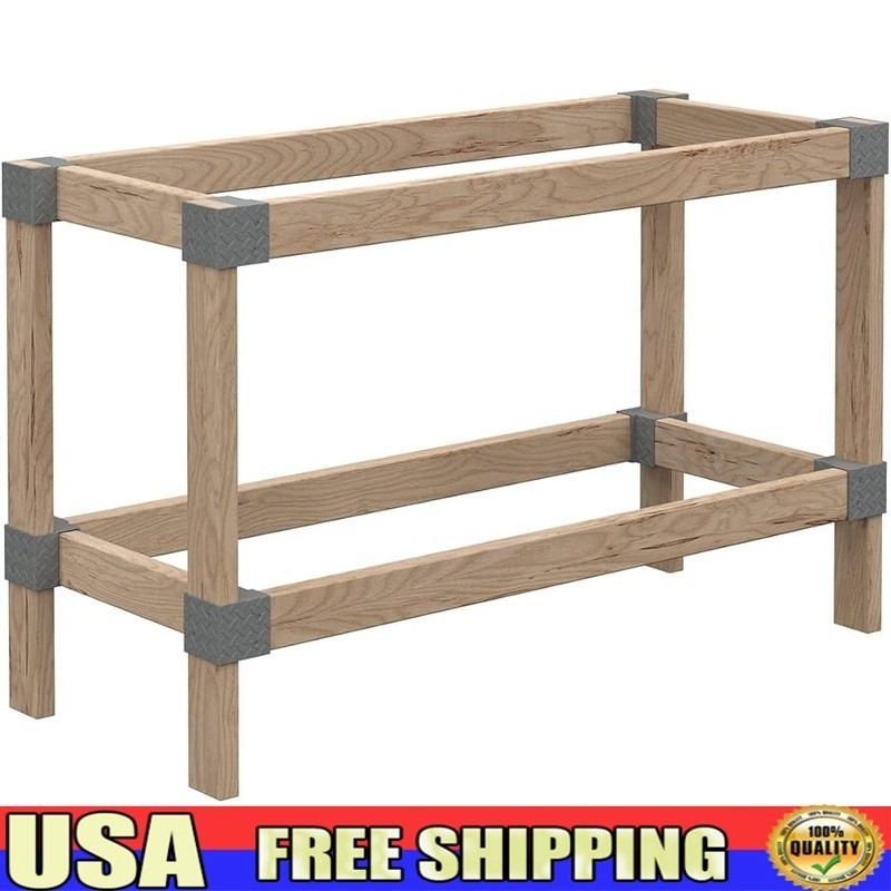 Workbench Kit W/ Hardware & Plans Lightweight Plastic Brackets Easy Assembly New gallery