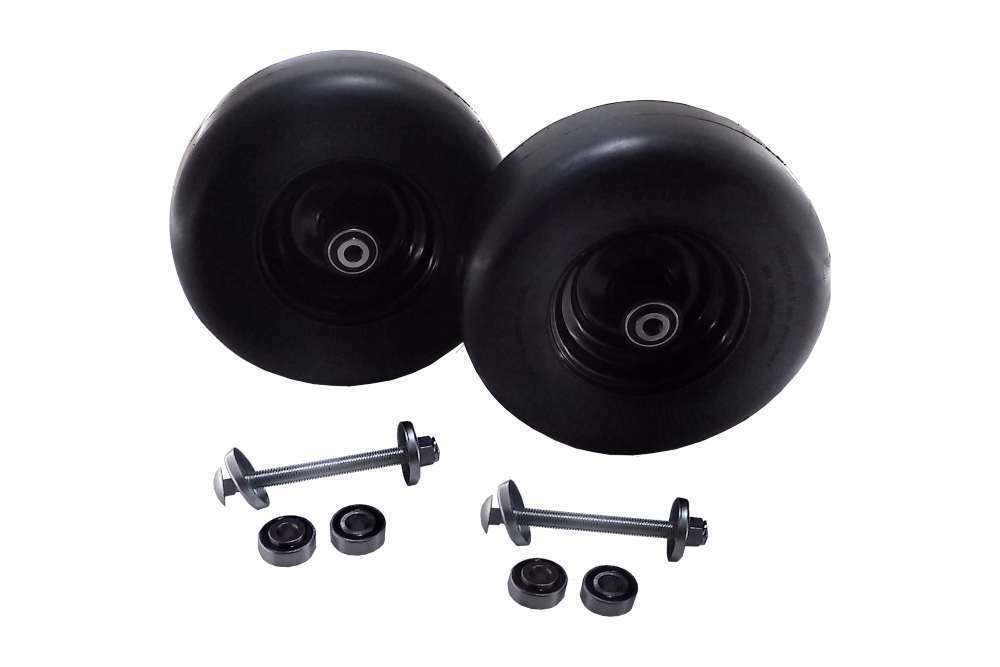 2 PACK 11X4X5 FRONT SOLID PUNCTURE PROOF NO FLAT TIRE ASSEMBLY 1734013SM