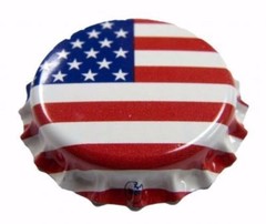 144 count Beer Bottle Crown Caps – Oxygen Absorbing for Homebrew (American Flag)