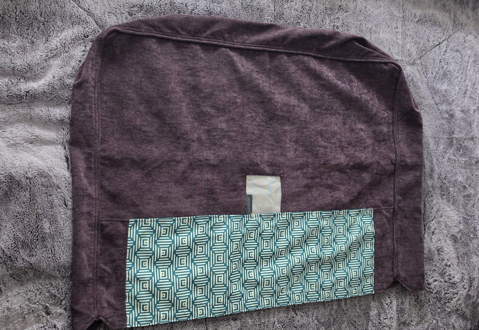 Lovesac Amethyst Corded Velvet Standard Side Cover gallery