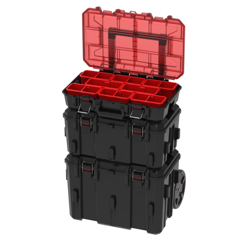 NEW Hyper Tough Hyper Stack Heavy Duty 3-Pcs Modular Rolling Toolbox System gallery
