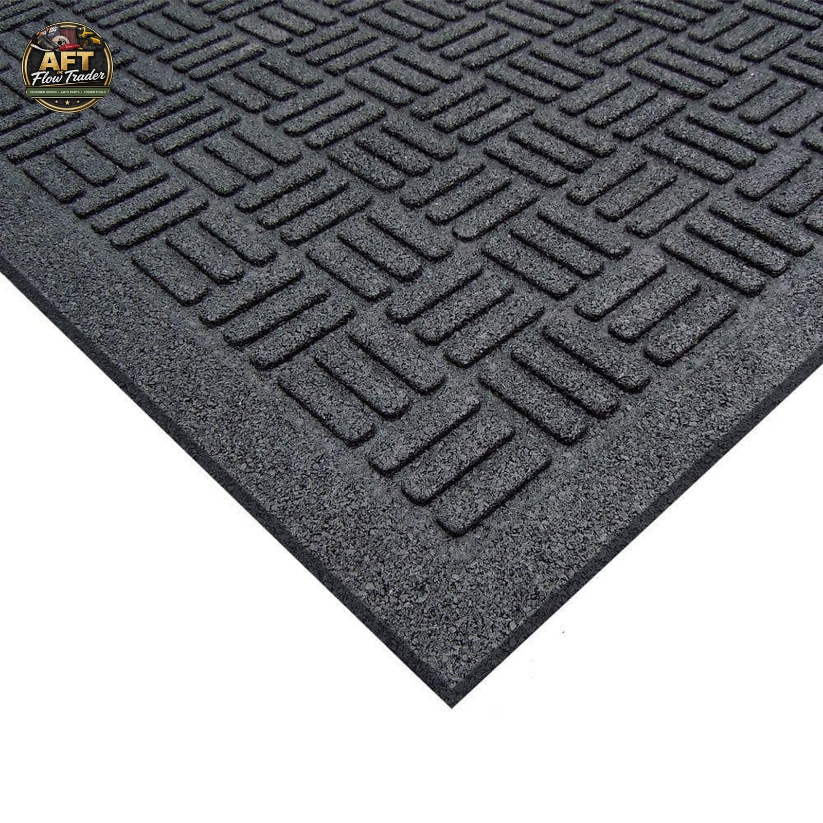 TrafficMaster Black 24" x 36" Recycled Rubber Door Mat gallery