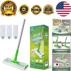 Smart Sweeper Mop System – 36 Refills, 360-Degree Swivel, Perfect for Pet Hair