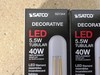 2 Pack Satco S21344 LED Filament 120V 5.5W =40W T10 Medium E26 Warm White C08 gallery
