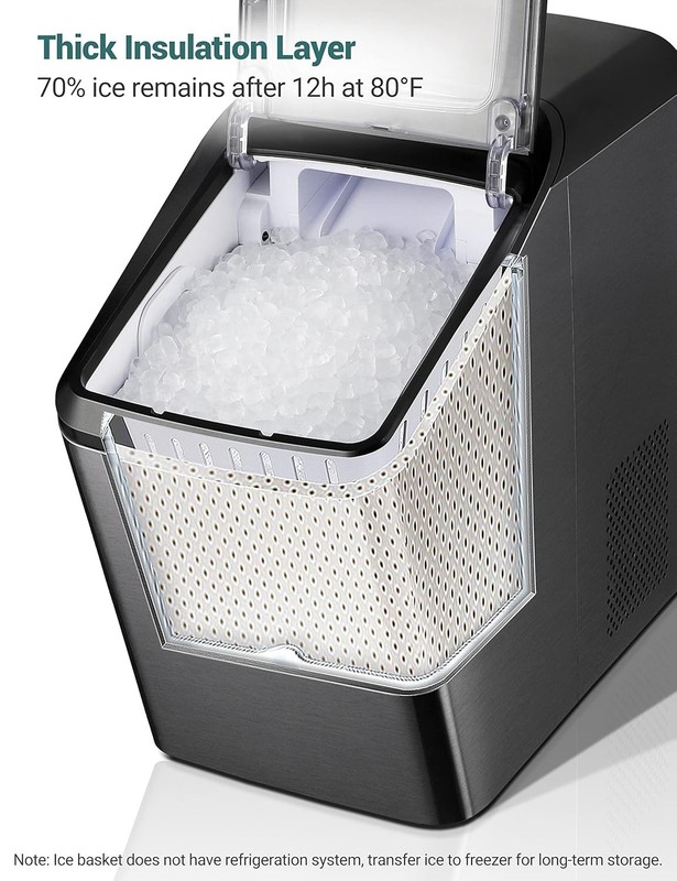 Gevi Countertop Nugget Ice Maker Machine 28lb/24 SelfCleaning Portable Ice Maker gallery