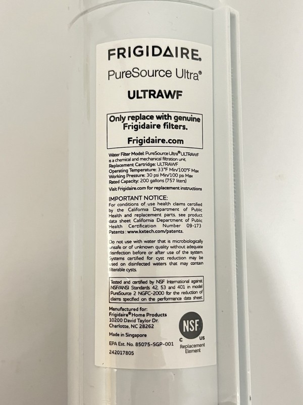 Frigidaire PureSource ULTRAWF Refrigerator Water Filter Brand New without box gallery