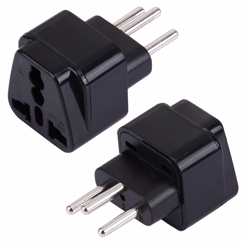 3PK Switzerland Travel Adapter Plug Type J Swiss Electrical Outlet 3 Prong gallery