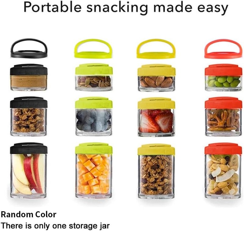 Portable Travel Stackable Snack Containers, 4 Jar - 40cc,60cc,100cc,150cc Scale gallery