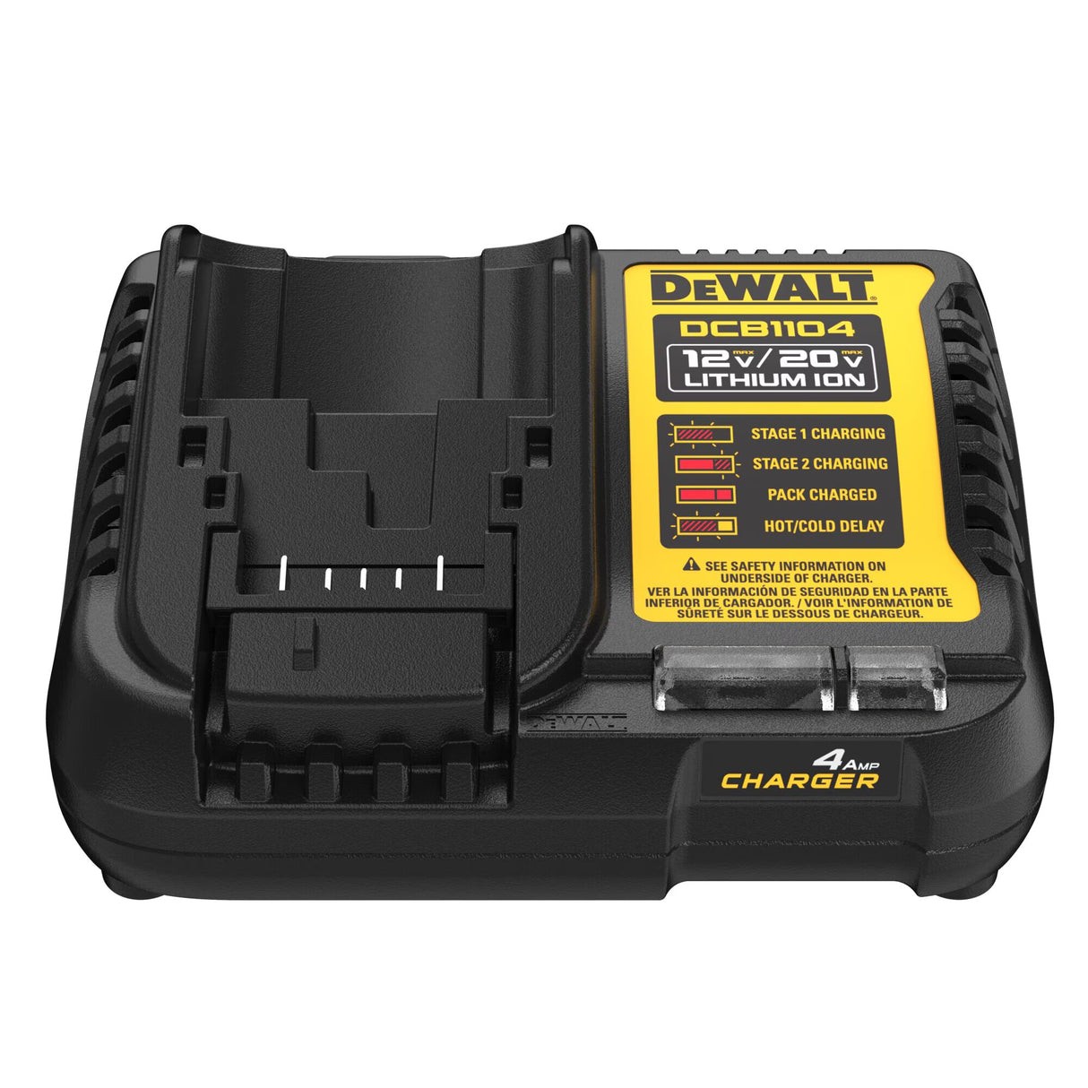 New Dewalt DCB1104 Max4 Amp 12V / 20V / 60V Liion AC Battery Charger in lot gallery
