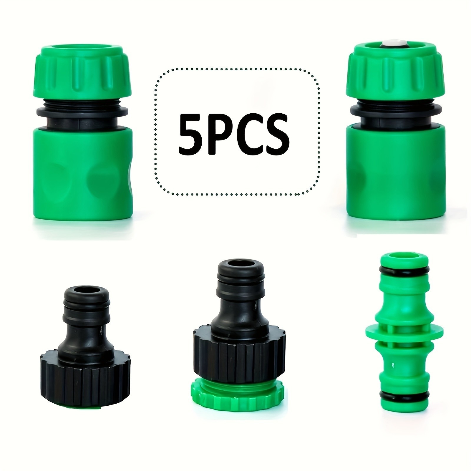 Garden Hose Quick Connector Set - 5PCS for Universal Faucet & Pipe Connection gallery