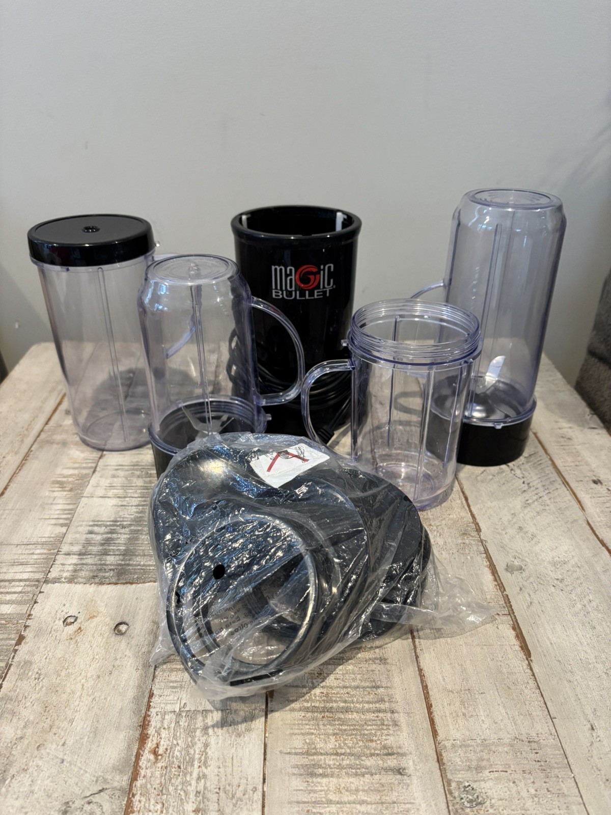 Magic Bullet MBR-1101 Blender - Black Colored Base W/ 4Cups, 2 Blades & Lids gallery