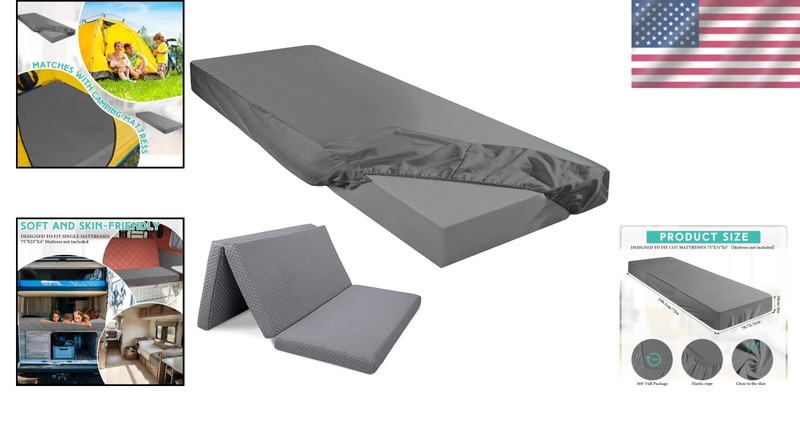 Fitted Sheet Microfiber Bed Sheet for Camping RV Bunk Bed Folding Mattress gallery