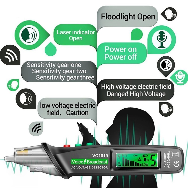 Multifunction Positioning Voltage Tester Electric Wire Detector Test Pen Tool gallery