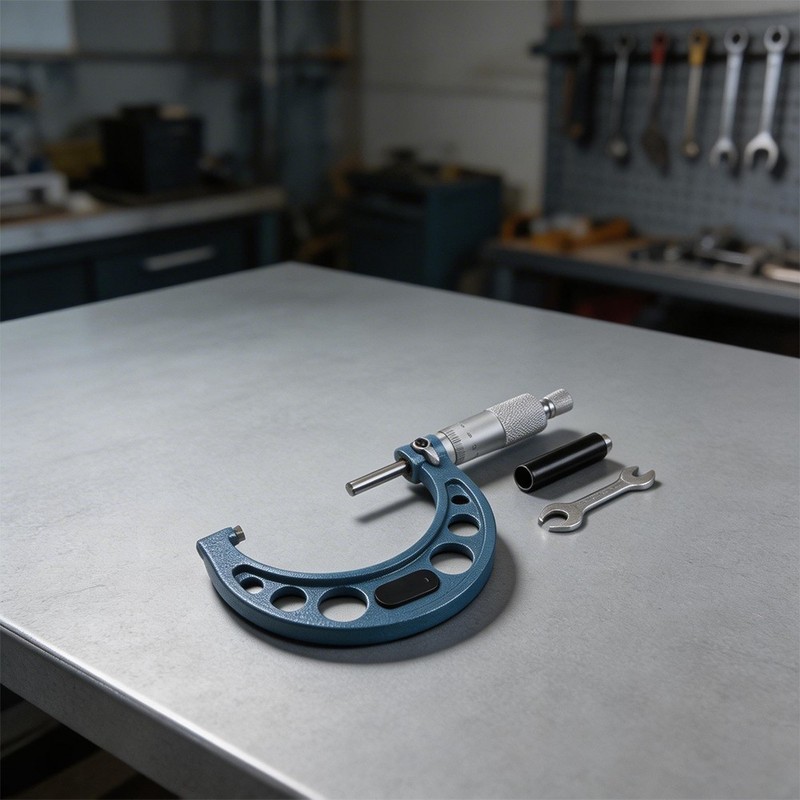Outer Micrometer Tool for Machinists 00001 Inch Graduation 025 to 100mm Range gallery