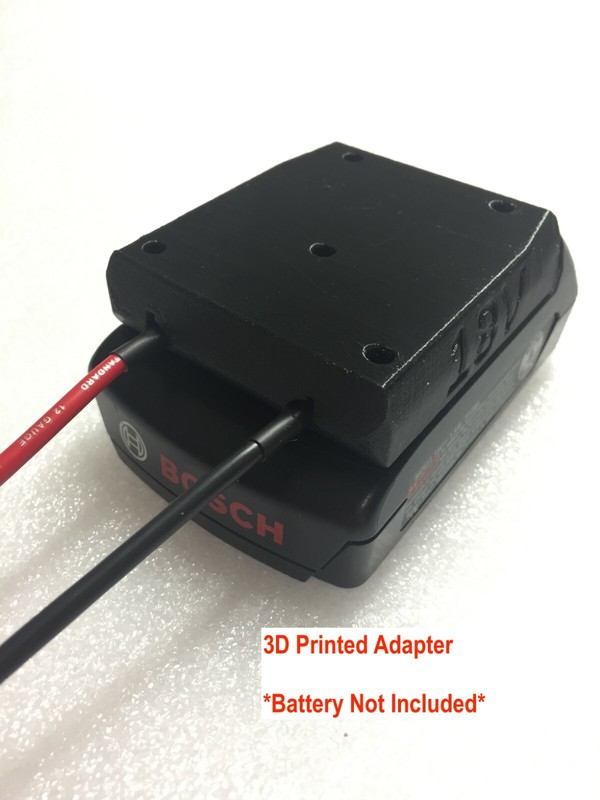 battery adapter for Bosch 18v dock power connector 18 volt12 gauge robotics gallery
