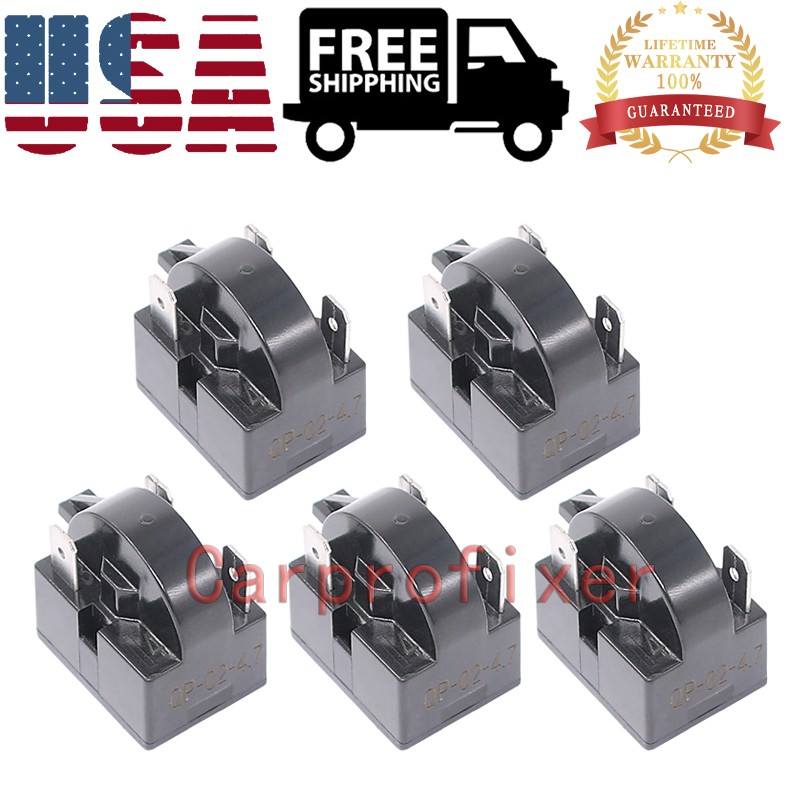 QP2-4.7 3Pin 5X Refrigerator Starts Relay PTC FITS Danby Igloo Chef Kenmore 4.7G gallery