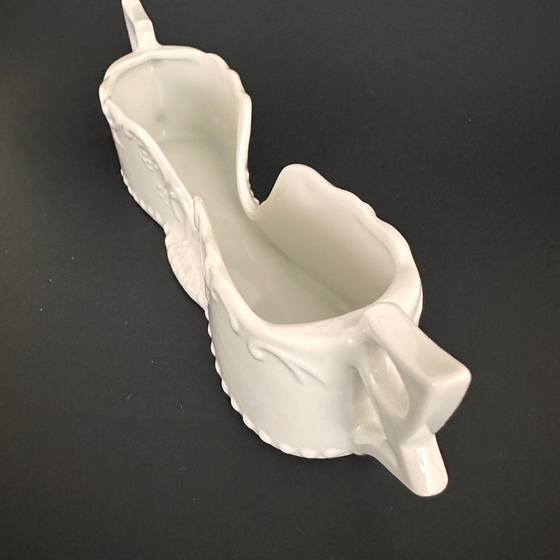 Buffet Silverware Caddies White Porcelain Embossed Maryland China Made in Japan gallery