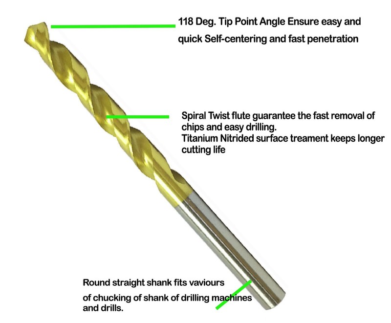 New HSS Drill Bit Set Titanium Coated 230Pcs/99Pcs Round Shank Drill Metal Steel gallery