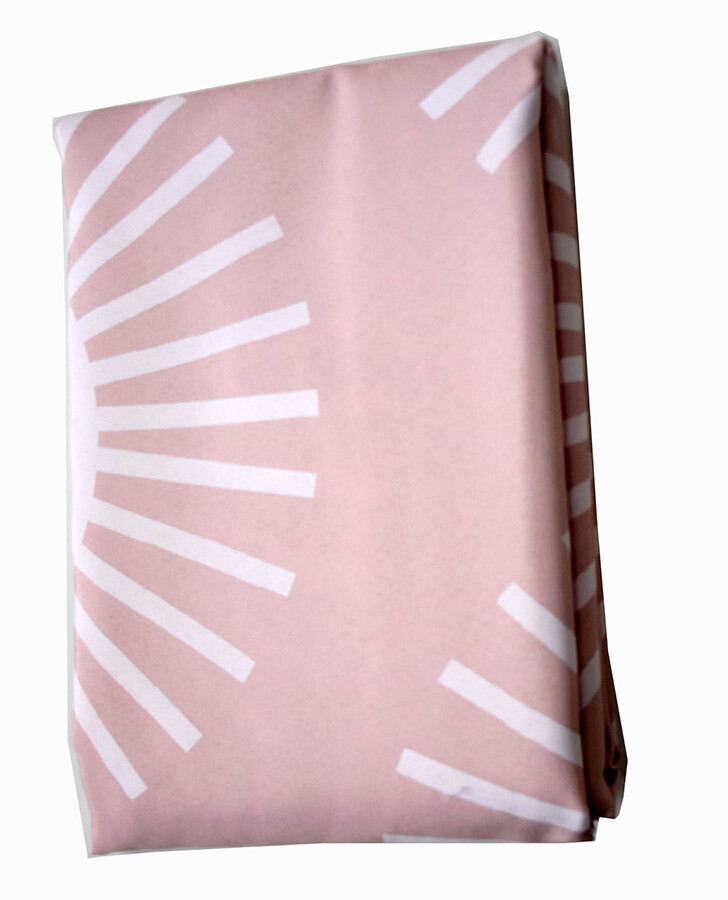 SOCIETY6 Pink Soleil Sun Pattern Designer Shower Curtain 69" x 72" NEW gallery