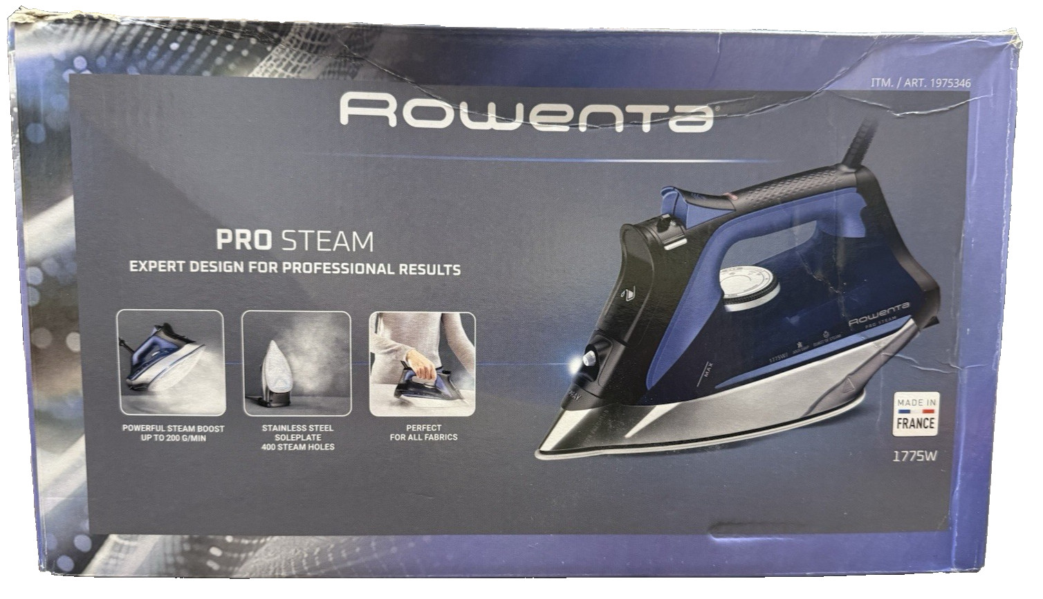 Rowenta Pro Steam Iron, 1775W, Vertical Steam, Auto-Off ,Made In France gallery