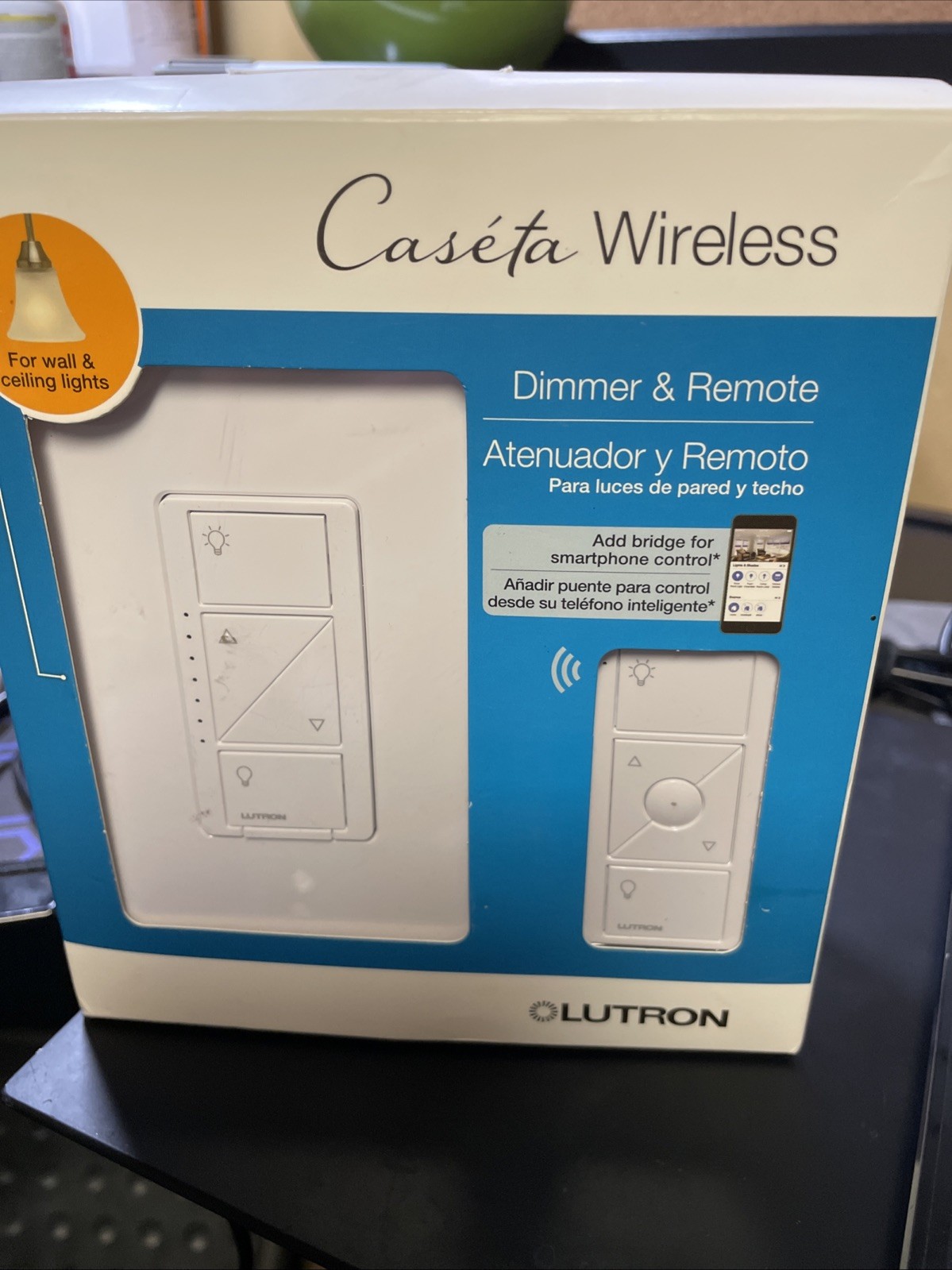 Lutron P-PKG1W-WH-R Caseta Wireless Smart Lighting Dimmer Switch, OBN-N2 gallery