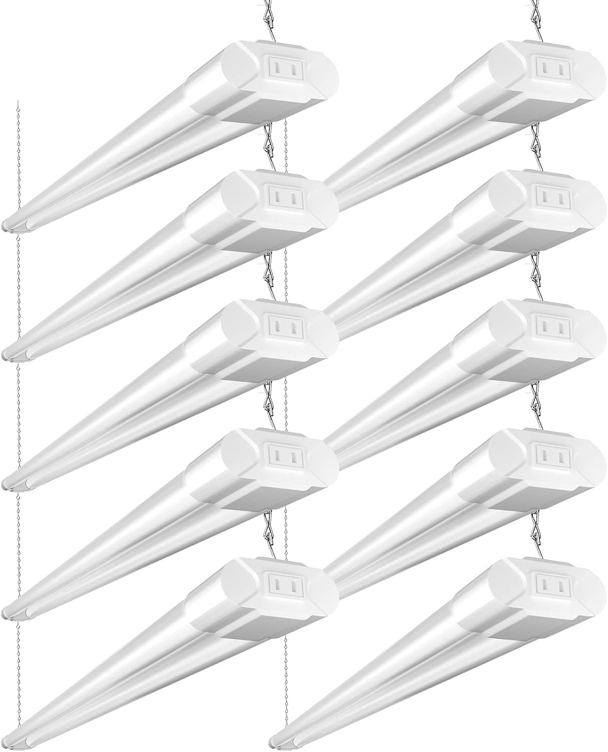 10 Pack Linkable LED Utility Shop Light, 4 FT Integrated Fixture for Garage, ... gallery