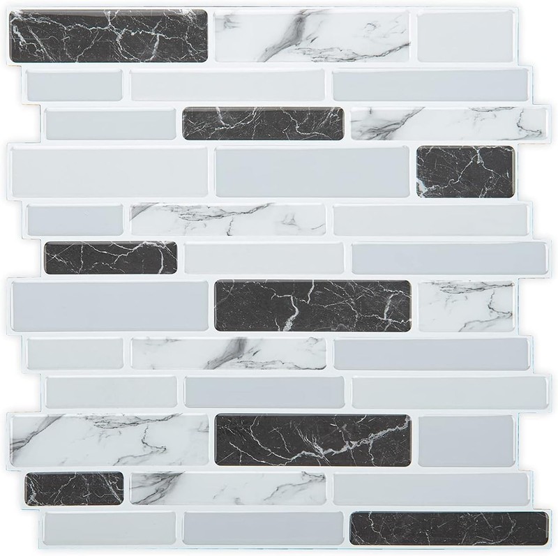Marble Design Self Adhesive Backsplash - 10 Sheets gallery