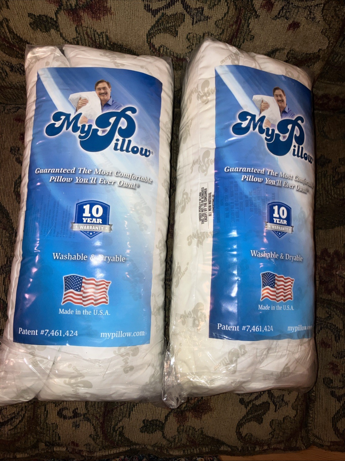 Two My Pillow Premium S/Q Size Washable Dryable Bed Pillows Made in USA gallery