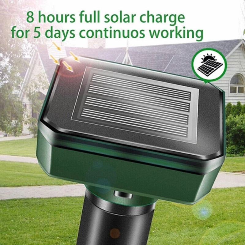 Mole Repellent Solar Powered 8 Pack Sonic Mole Deterrent Spikes for Lawn Garden gallery