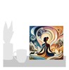 Meditative Abstract Art Canvas Print | 10x10 Gallery Wrap gallery