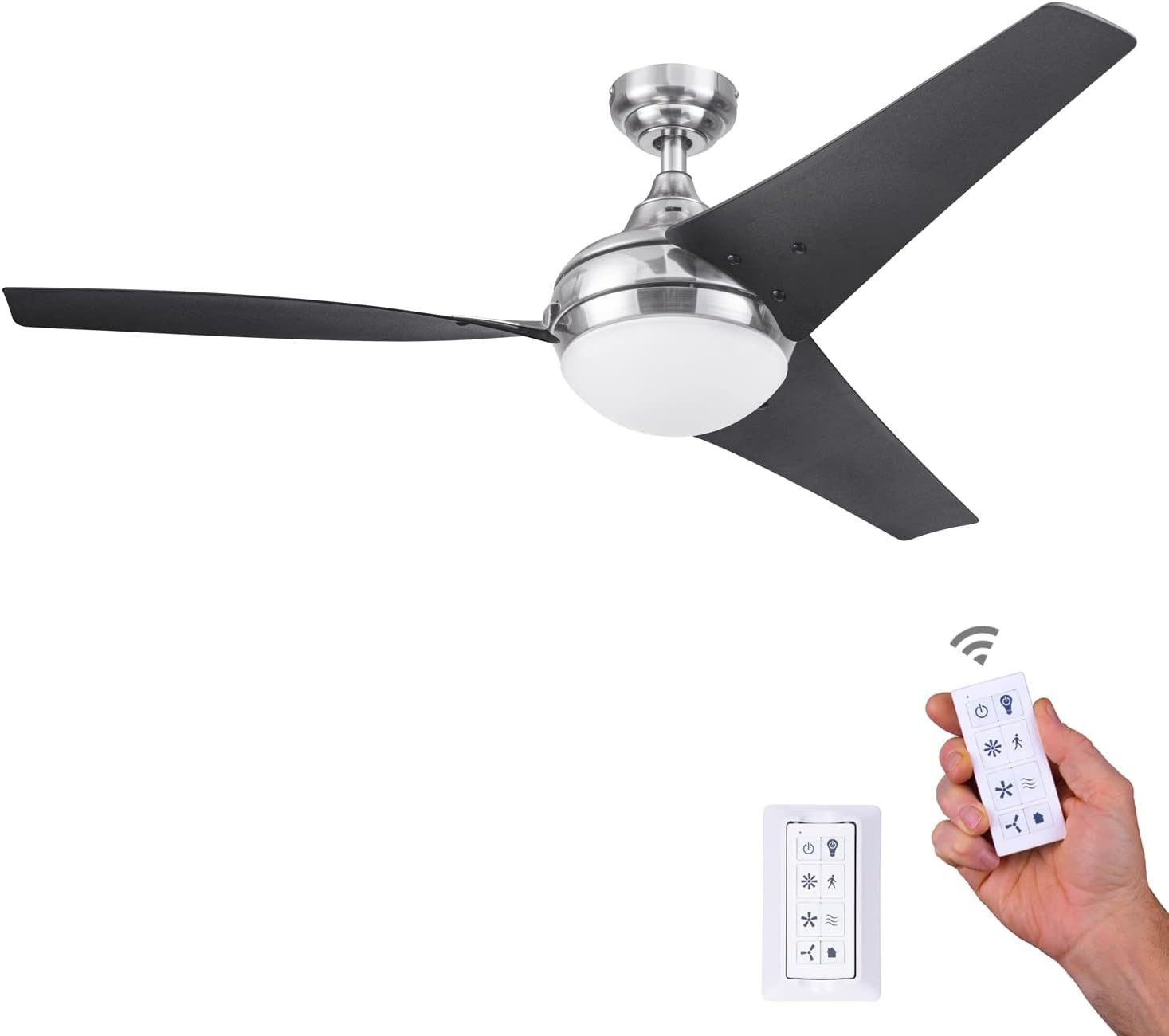 Honeywell Ceiling Fans Neyo, 52 Inch Contemporary Indoor 52, Brushed Nickel gallery
