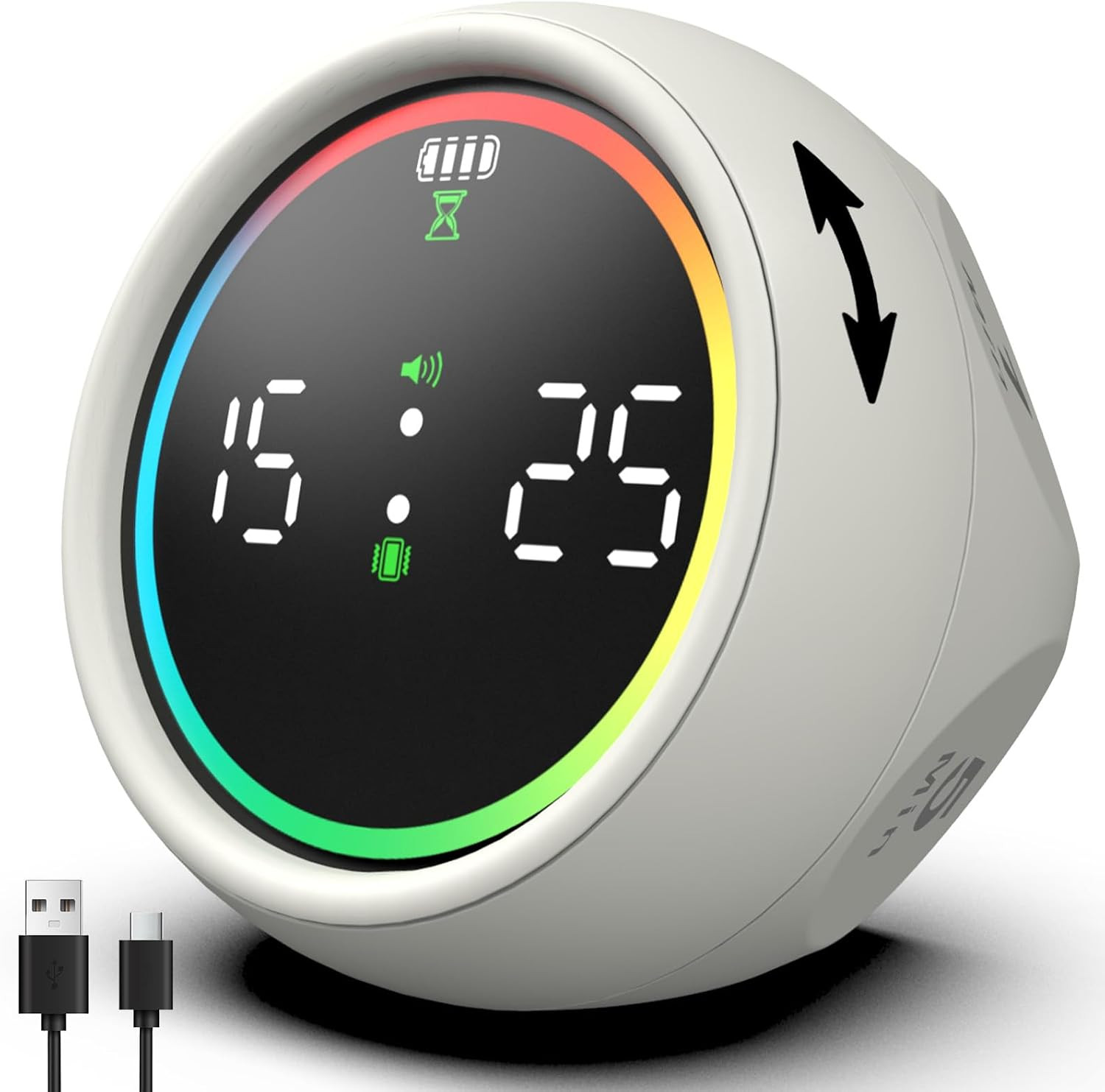 Pomodoro Timer Cube, Desk Timer for Productivity with 1, 5, 10 Min Preset Countd gallery