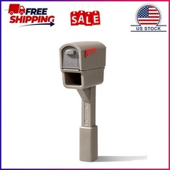 Step2 MailMaster Express Plus Plastic Mailbox Mocha Finish