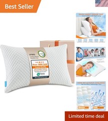 Dual-Temperature Adjustable Cooling Pillow – Standard Size, Breathable Comfort