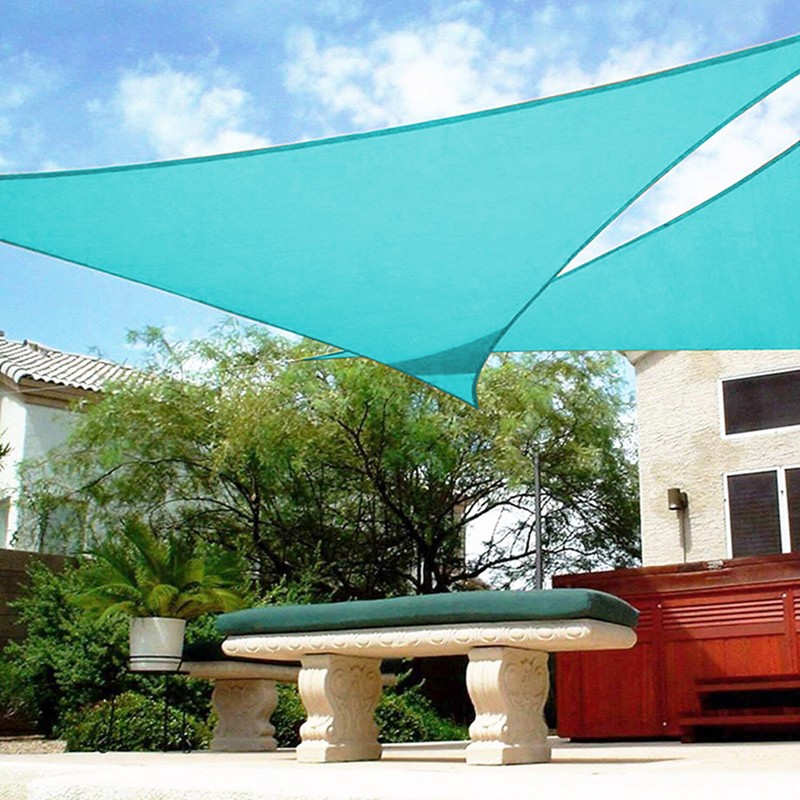 Turquoise Triangle 5-24FT Sun Shade Sail for Patio Backyard Pool Pergola Canopy gallery