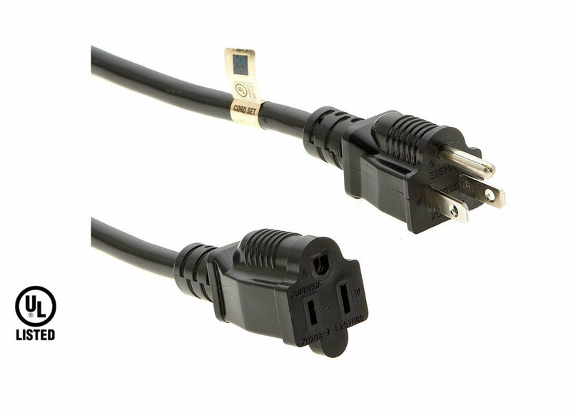 Extension Power Cord Electrical Cable Indoor Outdoor 1 Foot 3 Ft 6 feet 10 15 25 gallery