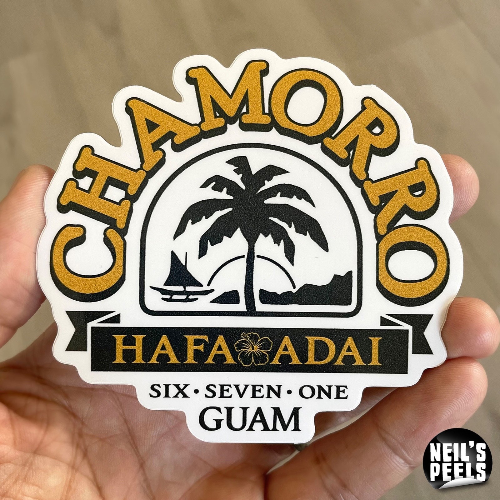 CHAMORRO Decal Sticker || Guam Guamanian Gift || Waterproof & Fade Resistant gallery