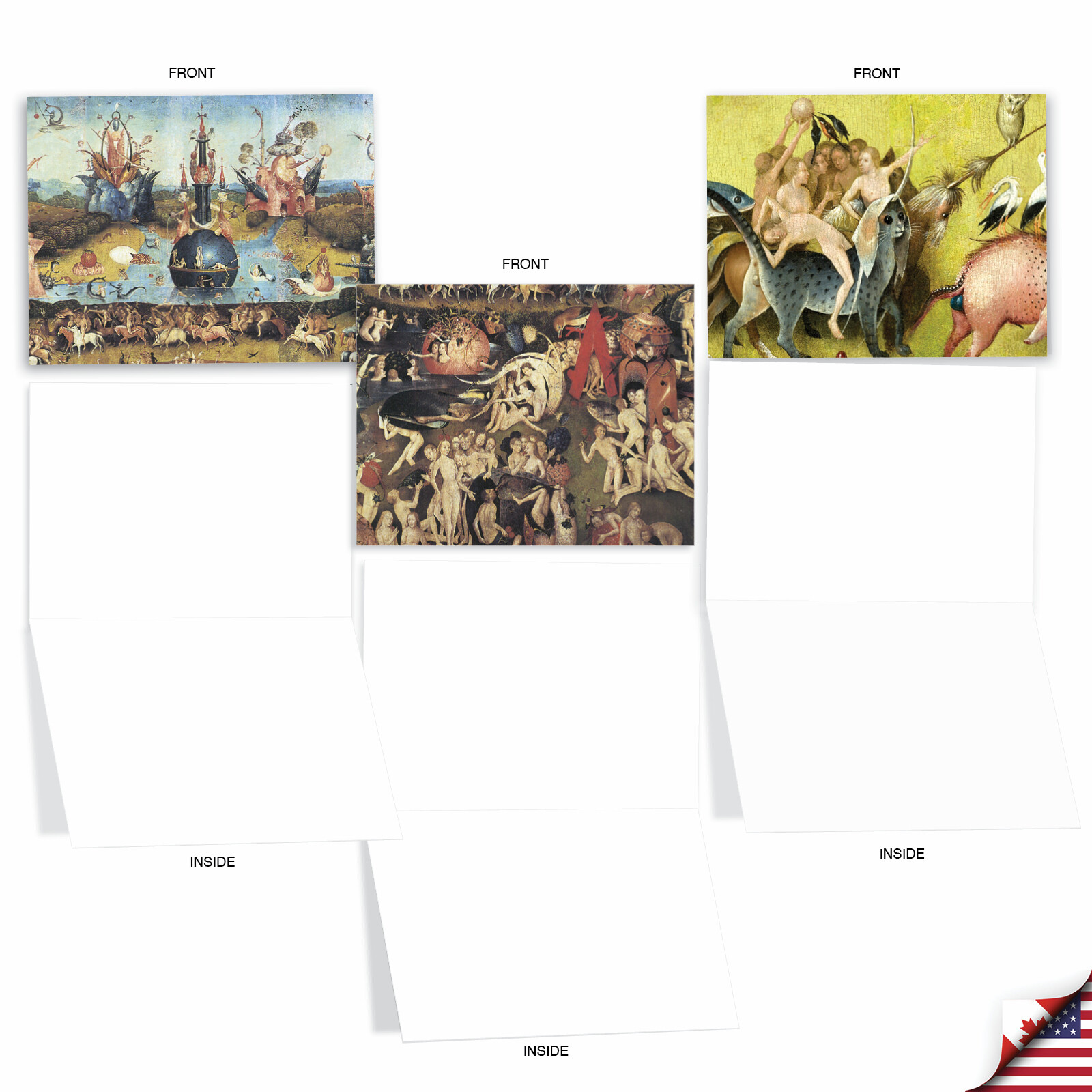 10 All Occasion Blank Cards Assortment - HIERONYMUS BOSCH M6468OCB gallery