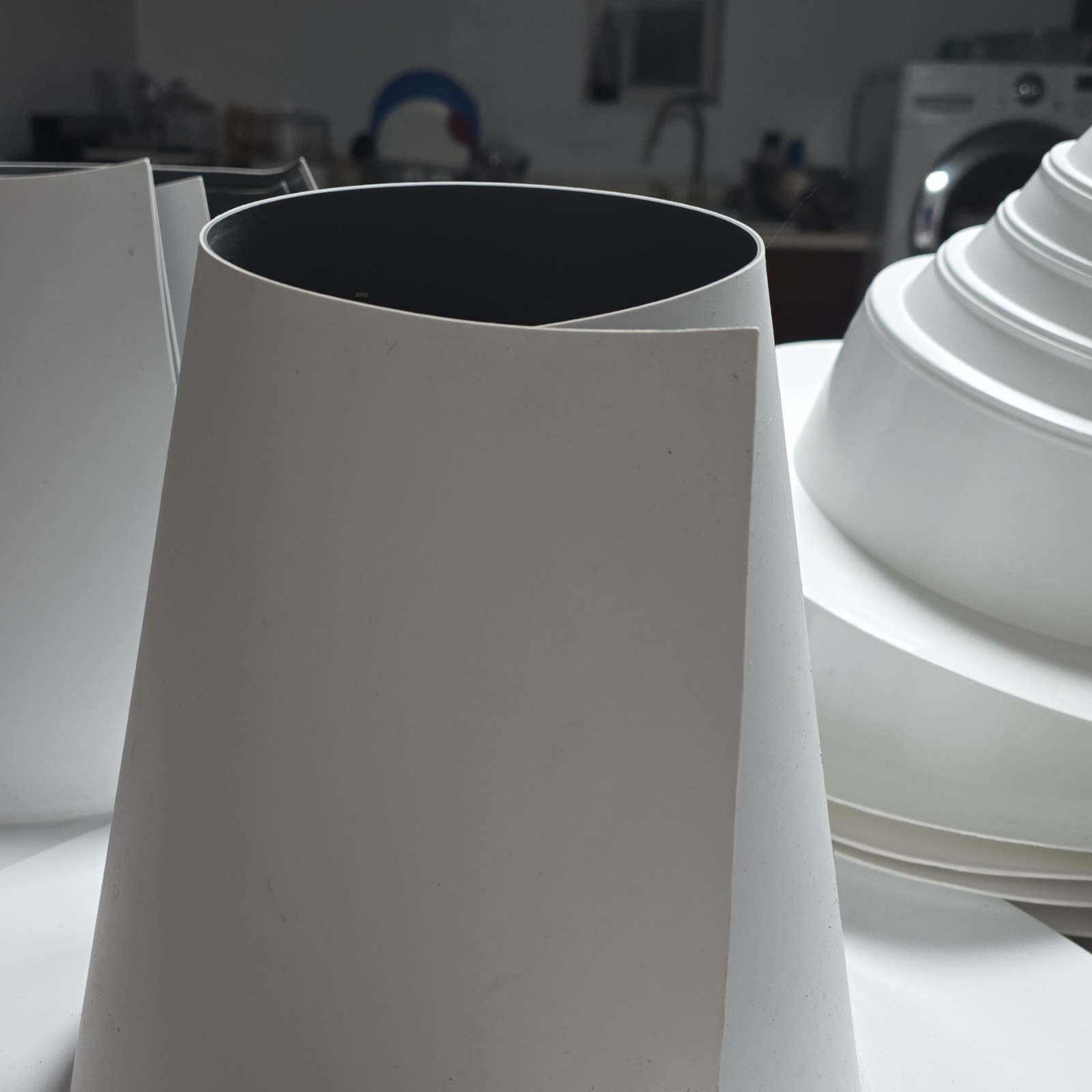 Split Tpo pipe flashing , conical gallery